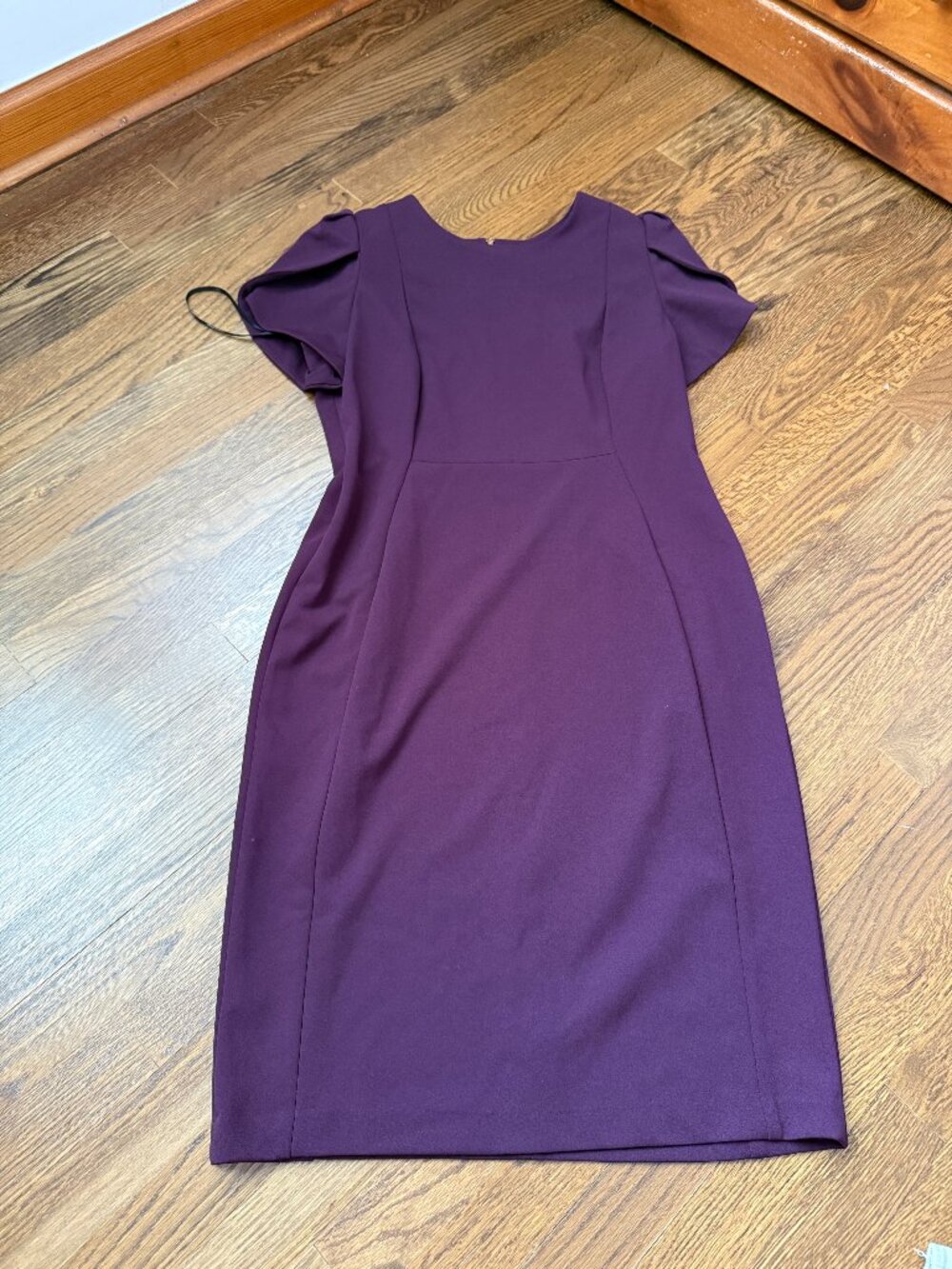Calvin Klein Tulip Sleeve Dress Purple Size 12